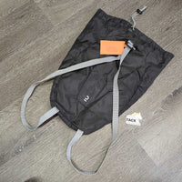 Light Nylon Helmet Backpack Sling Bag, Drawstring Top *vgc, mnr dirt, marks & stains
