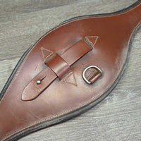 Sm Padded Belly Girth, 2x els, 3x D Ring, strap *vgc/gc, clean, rubs, faded, stains & residue
