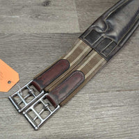 Sm Padded Belly Girth, 2x els, 3x D Ring, strap *vgc/gc, clean, rubs, faded, stains & residue
