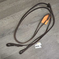 Rubber Web Plain Reins *fair, dirt, scrapes, scraped?sliced, dry, stiff
