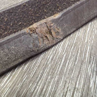 Rubber Web Plain Reins *fair, dirt, scrapes, scraped?sliced, dry, stiff
