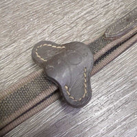Rubber Web Plain Reins *fair, dirt, scrapes, scraped?sliced, dry, stiff
