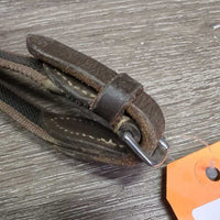 Rubber Web Plain Reins *fair, dirt, scrapes, scraped?sliced, dry, stiff
