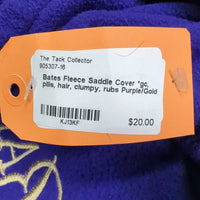 Fleece Saddle Cover *gc, pills, hair, clumpy, rubs

