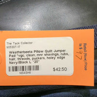 Pillow Quilt Jumper Pad *vgc, clean, mnr shavings, rubs, hair, threads, puckers, holey edge
