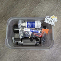 2 Speed Clippers, 4 Blades: #10, 15, Wide & Wide Fine, Cover, Oil, Grease, Wash, Box *vgc, SOUND GREAT, clean
