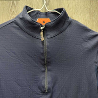 LS Sun Shirt, Mesh Sleeves, 1/2 Zip Up *vgc, mnr peeled logo
