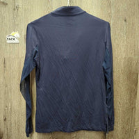 LS Sun Shirt, Mesh Sleeves, 1/2 Zip Up *vgc, mnr peeled logo
