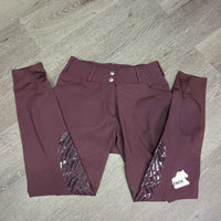 High Waist Euroseat Breeches, glitter *xc/vgc, clean, pocket edge rubs, puckers

