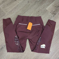 High Waist Euroseat Breeches, glitter *xc/vgc, clean, pocket edge rubs, puckers
