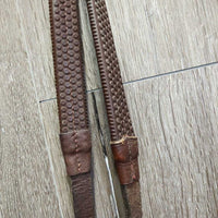 FS Rsd Padded Bridle, Rsd/FS Rubber Reins *gc, clean & mnr dirt, rubs, scrapes, creases, mismatched Nose, tight keeper
