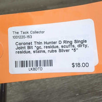 Thin Hunter D Ring Single Joint Bit *gc, residue, scuffs, dirty, residue, stains, rubs
