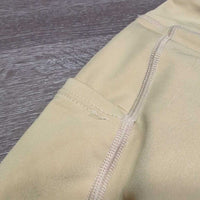 Fleece Lined Full Sticky Seat Riding Tight Breeches, Pull On *vgc, seam puckers, seam rubs & frays
