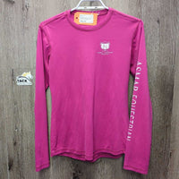 LS Shirt *`gc, clean, seam rubs & frays, mnr snags, rubbed off logo
