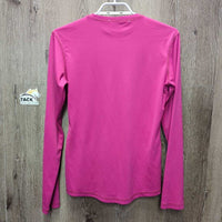 LS Shirt *`gc, clean, seam rubs & frays, mnr snags, rubbed off logo
