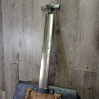 Travel Set: Suede & Tooled Leather Breifcase, Shoulder Strap & Rolling Luggage/Travel Bag *vgc, clean, rubs, dirty, scraped & holey corners
