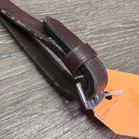 Rubber Reins, Leather Stoppers *xc/vgc, clean, mnr dirt, stains, edge scrapes & stiff
