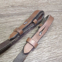 Curb Reins *vgc/gc, pulled stitching, edge scrapes, creases, mnr stiff
