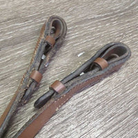 Curb Reins *vgc/gc, pulled stitching, edge scrapes, creases, mnr stiff
