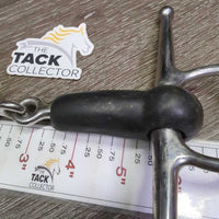 Thick Jointed Rubber Full Cheek Bit *gc, dirty, rubs, residue, mnr scuffs & chews
