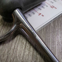 Thick Jointed Rubber Full Cheek Bit *vgc, clean, faded, scuffs
