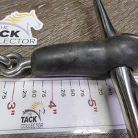 Thick Jointed Rubber Full Cheek Bit *vgc, clean, faded, scuffs
