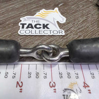 Thick Jointed Rubber Full Cheek Bit *vgc, clean, faded, scuffs
