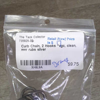 Curb Chain, 2 Hooks *vgc, clean, mnr rubs
