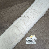 Fleece Nylon Girth, x2 els *gc/fair, clean, clumpy, v.puckered els, mnr hair, dingy, threads, rubbed
