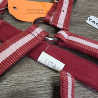 Soft Nylon Web & Wide Fleece Halter, adj, snap *xc/like new
