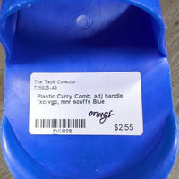 Plastic Curry Comb, adj handle *xc/vgc, mnr scuffs
