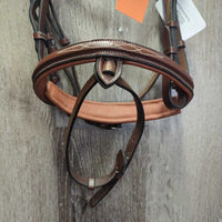 FS/Rsd Padded Monocrown Bridle, Flash, Chin Pad, Rubber Reins *like new , v.tight chin keeper
