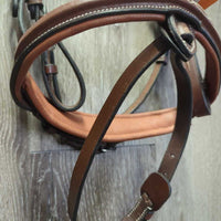 FS/Rsd Padded Monocrown Bridle, Flash, Chin Pad, Rubber Reins *like new , v.tight chin keeper
