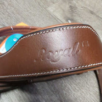 FS/Rsd Padded Monocrown Bridle, Flash, Chin Pad, Rubber Reins *like new , v.tight chin keeper
