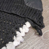 Crochet Ear Bonnet Fly Veil *gc, clean, hair, cut string
