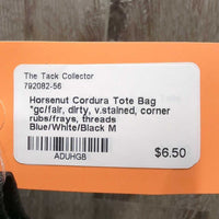 Cordura Tote Bag *gc/fair, dirty, v.stained, corner rubs/frays, threads
