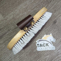 Bathing Body Brush, sponge center, handle *gc, clean, hairy, bent, squished/chipped sponge
