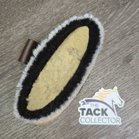 Bathing Body Brush, sponge center, handle *gc, clean, hairy, bent, squished/chipped sponge
