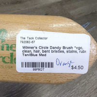 Dandy Brush *vgc, clean, hair, bent bristles, stains, rubs
