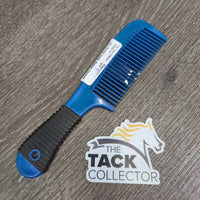 Hvy Plastic Comb, Rubber Covered Handle *gc/vgc, clean, mnr rubs, residue & scuffs
