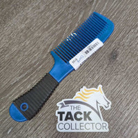 Hvy Plastic Comb, Rubber Covered Handle *gc/vgc, clean, mnr rubs, residue & scuffs
