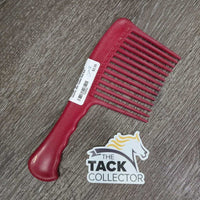 Plastic Comb, 4" Wide Teeth, handle *gc, clean, scratches, scuffs, mnr faded
