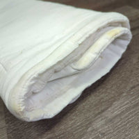 Pr Thin Quilt Pillow No Bow Leg Quilts, Rounded Corners *vgc, clean, mnr stains & hair
