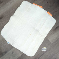 4 Fleece No Bow Leg Quilts *fair, clean, thinned, folds, creases, dingy, v.pilly, mnr hair
