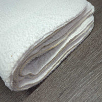 4 Fleece No Bow Leg Quilts *fair, clean, thinned, folds, creases, dingy, v.pilly, mnr hair
