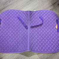 Quilt Jumper Saddle Pad *gc, faded, holey edges, mnr threads, rubs, pills, puckers
