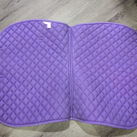 Quilt Jumper Saddle Pad *gc, faded, holey edges, mnr threads, rubs, pills, puckers
