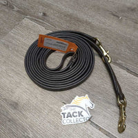 Pr Leather Draw Reins, snaps *like new, mnr elastic goo
