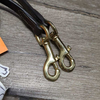 Pr Leather Draw Reins, snaps *like new, mnr elastic goo
