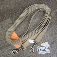 Cotton Web Draw Reins, snaps *vgc, mnr edge rubs, frays & stains
